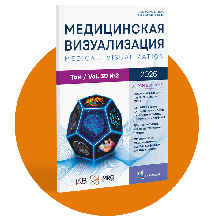Обложка журнала «Медицинская визуализация»